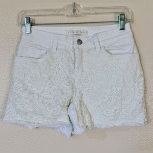 Boston Proper Denim & Lace Shorts Sz 4